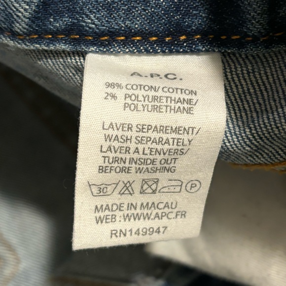 A.P.C. Rue Madame Paris Mini Denim Skirt. Size 36 - Picture 6 of 9
